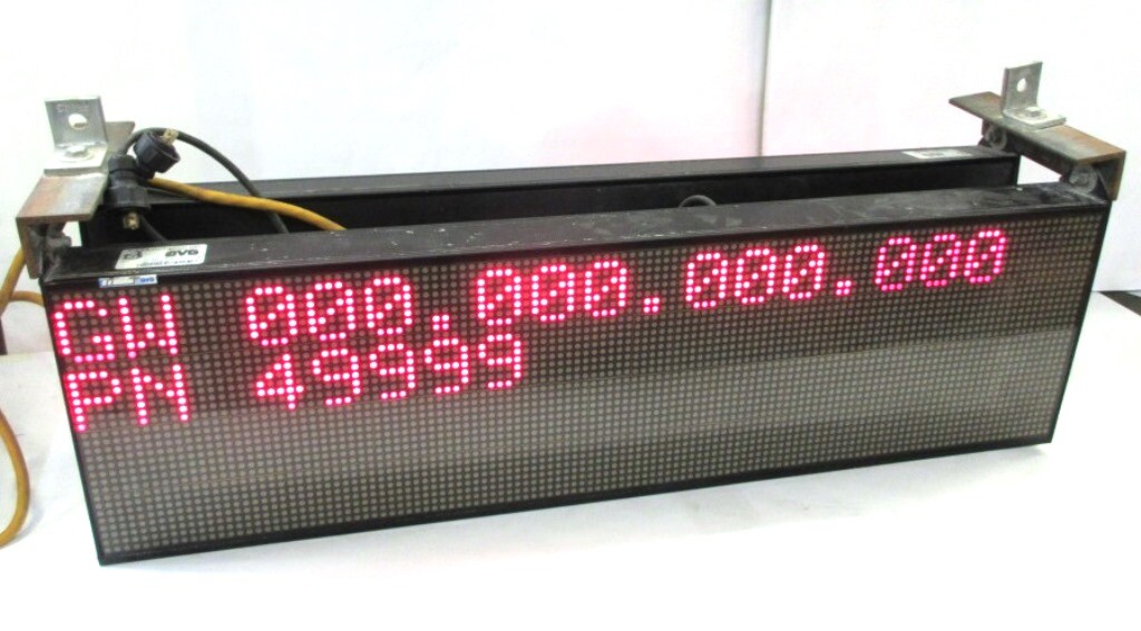 EZ AUTOMATION, EZMT-4L20C-E, MESSAGE DISPLAY, LIGHT, SIGN, 4 LINE, LOT OF 2