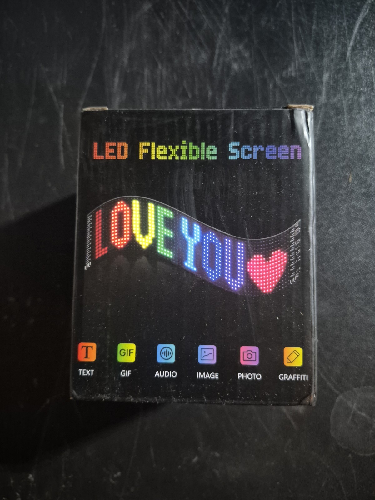 LED Car Windshield Sign Programmable LED Scrolling Flexible Screen