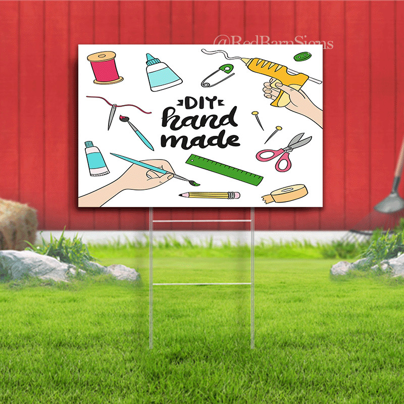 DIY Handmade indoor outdoor yard sign