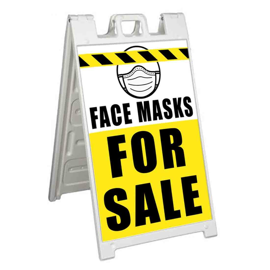 FACE COVERING FOR SALE Signicade 24×36 Aframe Sidewalk Sign Banner Decal MEDICAL