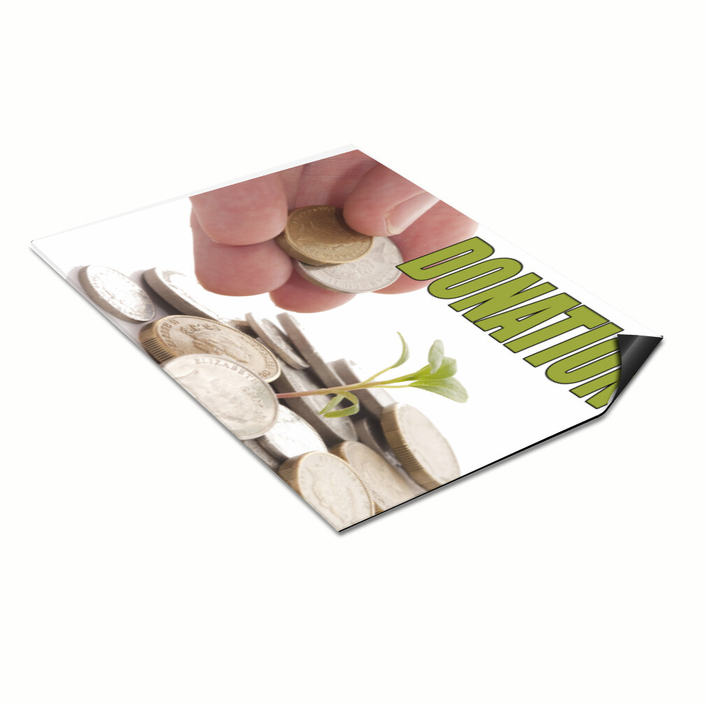 Car Magnet Set of 2 Donation Car Advertising Industrial Sign