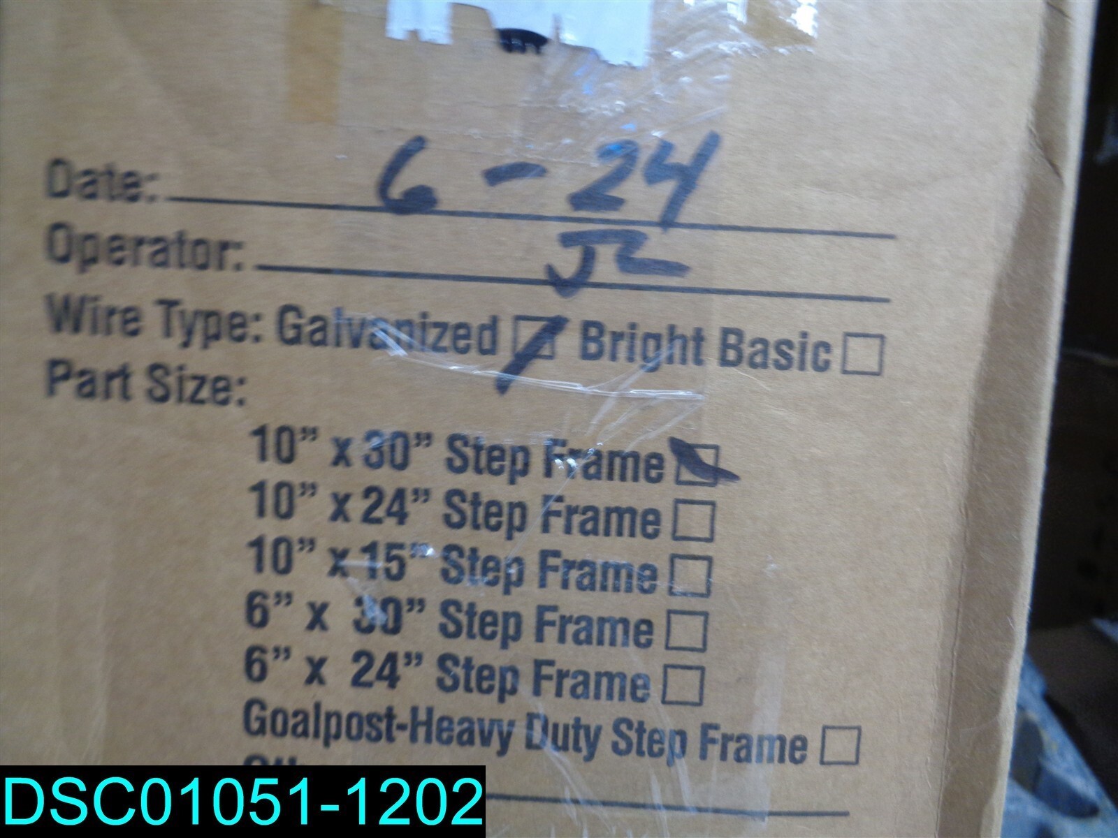 Qty = 50: Step Frame Sign 10″ x 30″ Galvanized