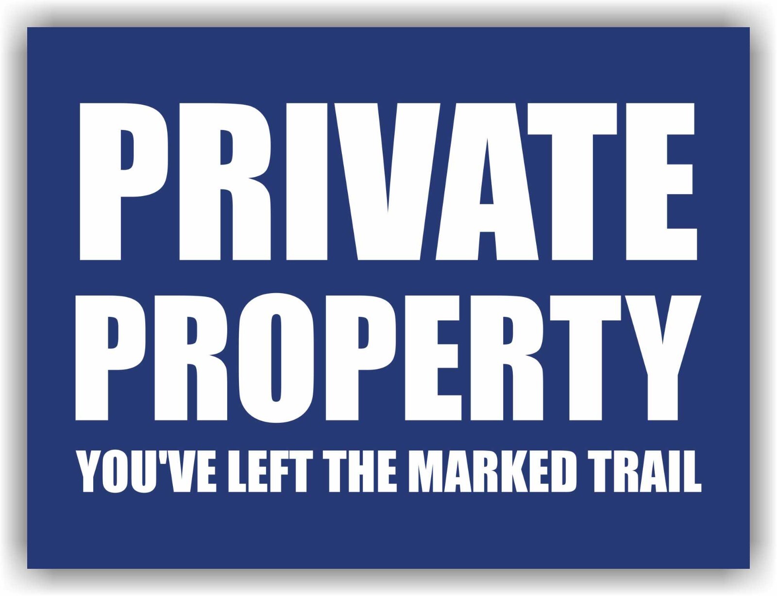 PRIVATE PROPERTY Yard Sign Corrugate Plastic with H-Stakes Lawn NO TRESPASSING
