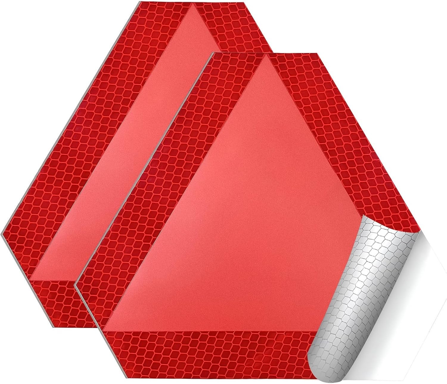 Slow Moving Vehicle Sign 2 Pack 7 x 8 Diamond Grade Reflective Slow Moving Decal