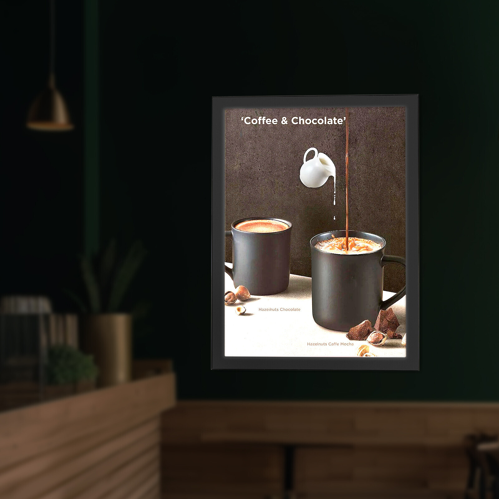 Movie Poster Frame LED Light Box Art Picture Advertising Display Sign Frame 12W