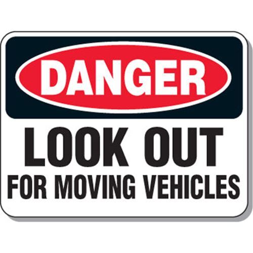 Mining Site Traffic Warning Signs – Danger Look Out For Moving Vehicles