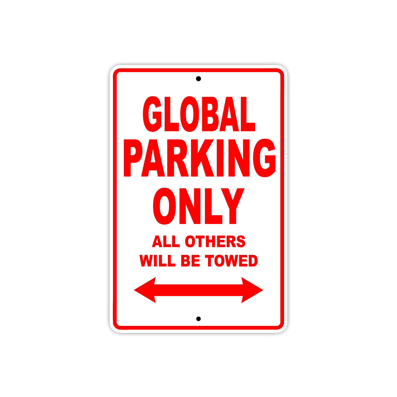 Global Parking Only Boat Ship Yacht Marina Lake Dock Aluminum Metal Tin Sign
