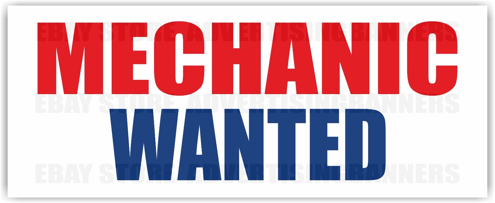 MECHANIC WANTED Advertising Banner Vinyl Sign Service Hiring Jop APPLY TODAY