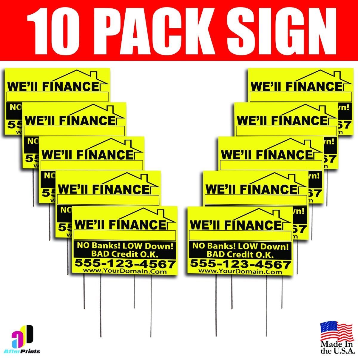 10X We’ll Finance No Banks! Signs Your Phone Number And Website Real Estate