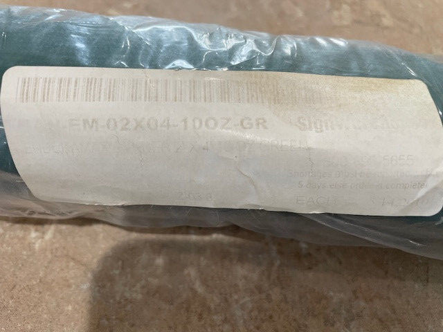 EnduraMax Blank (Green or Blue) Banner with Grommets, Heat fused seams 10-13 oz