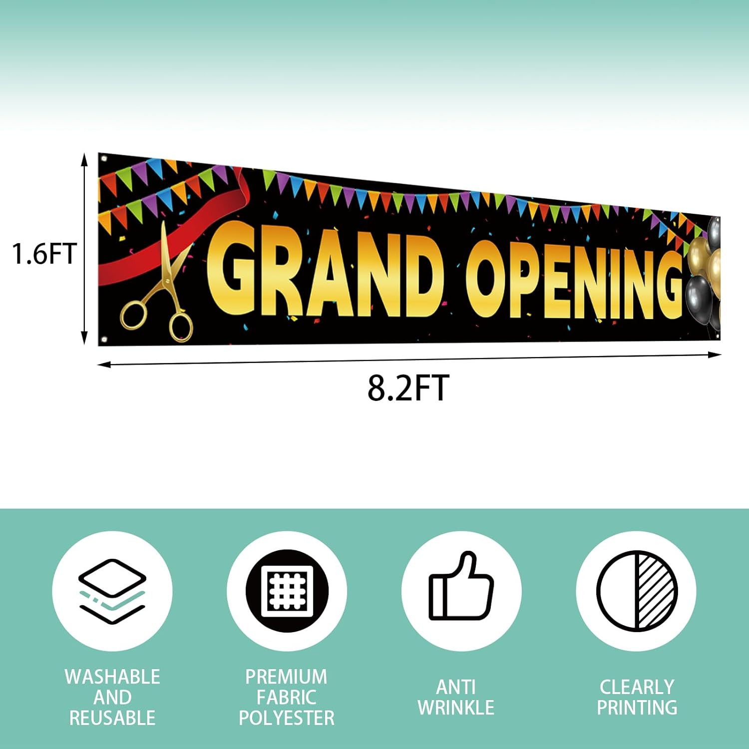 Large Grand Opening Banner for Fence Grand Opening Porch Sign Banner Now Open Si