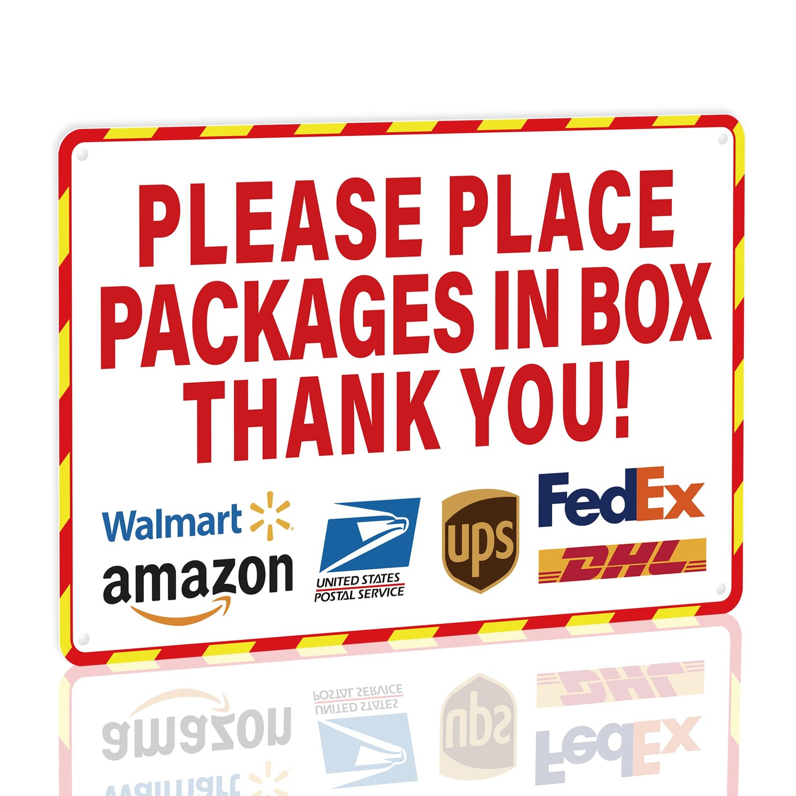 Delivery Signs for Packages, -Adhesive Waterproof and Durable Place Packages …