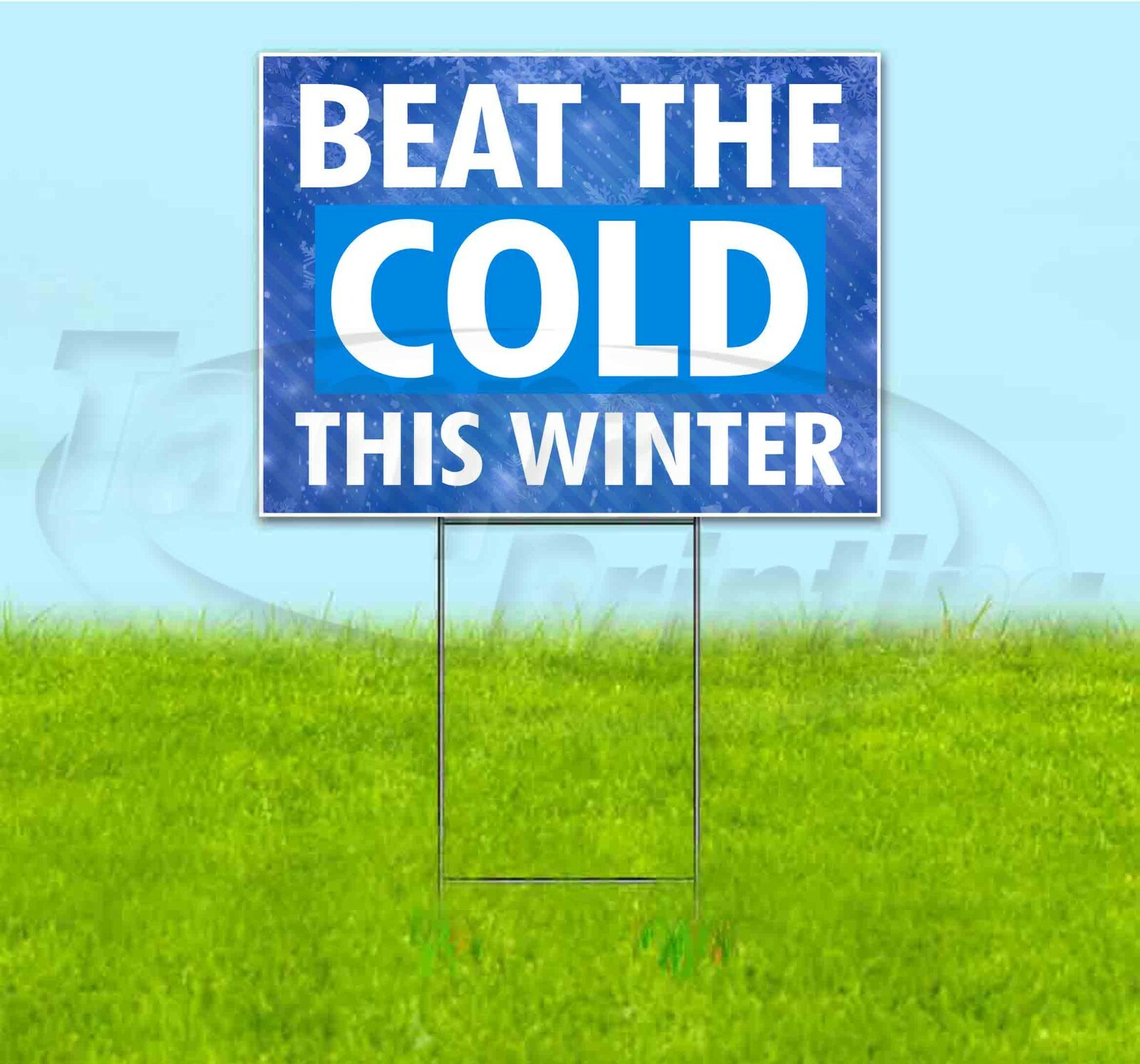 HEATING AND A/C SERVICES 18×24 Yard Sign WITH STAKE Corrugated Bandit USA HVAC