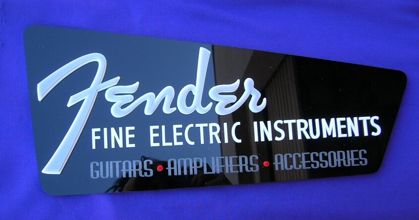 GUITAR Studio 3D SIGN Art Fender Gibson ESP BUSINESS lettering logo style new