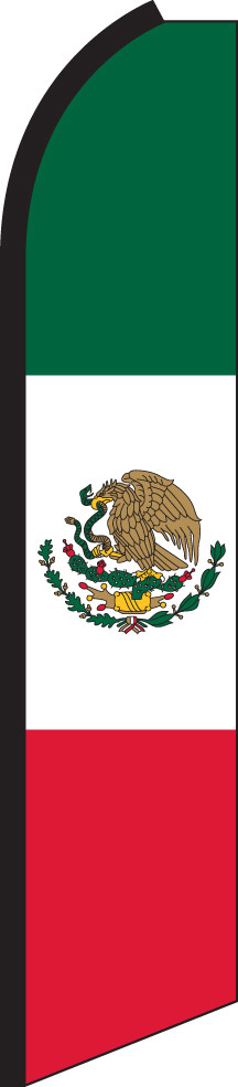 Mexico Swooper Flag Feather Super Bow Banner