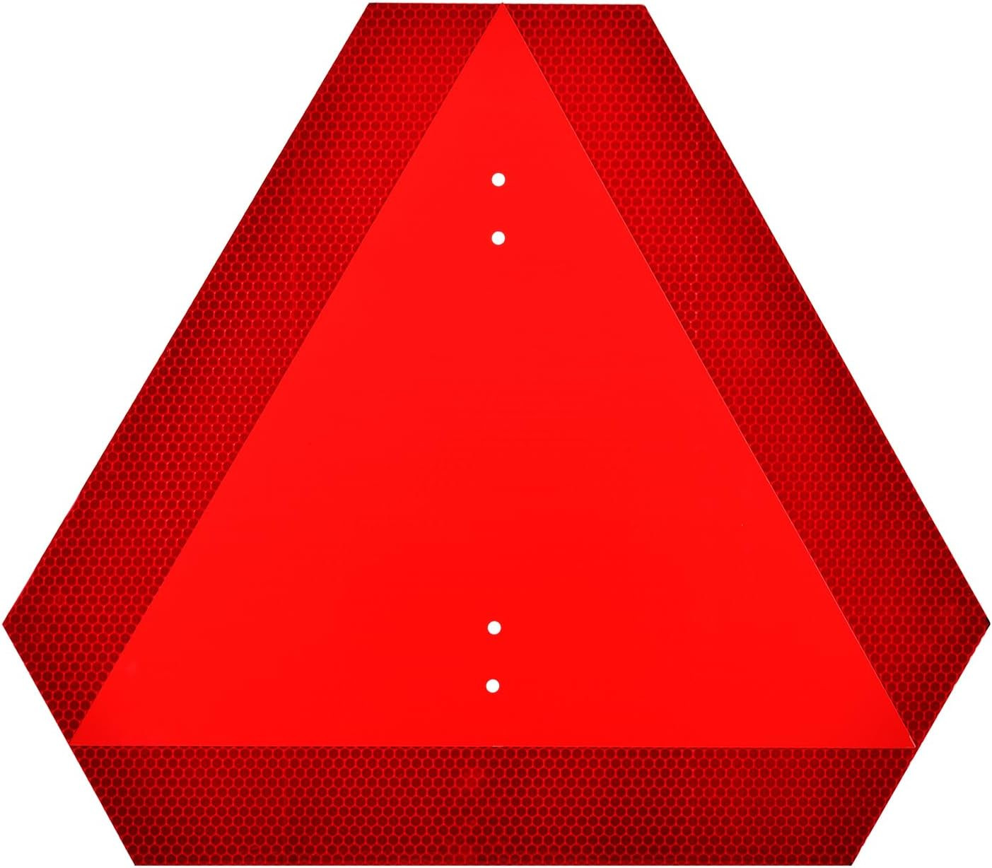 Slow Moving Vehicle Triangle Sign, Aluminum Slow Moving Triangle Rust Free, 15.6