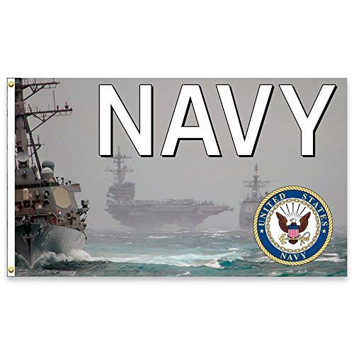United States NAVY Premium 3×5 foot Flag OR Optional Flag with Mounting Kit