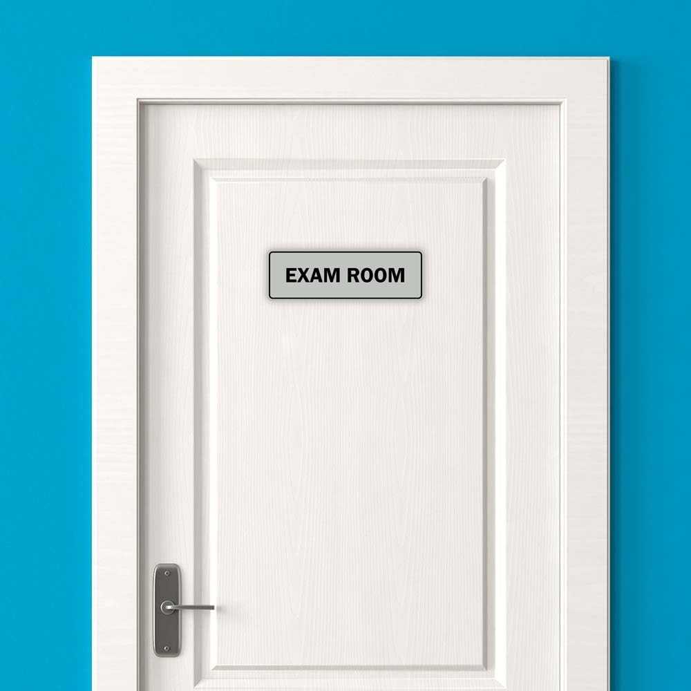 1 PCS Standard Exam Room Sign Light Gray Small Door Wall Marker Plaque Office