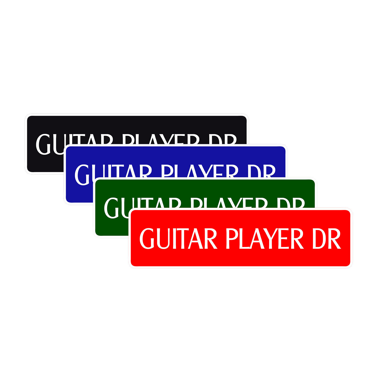 Guitar Player Dr Street Sign Band Case Pick Rock Roll Lessons Teacher Player