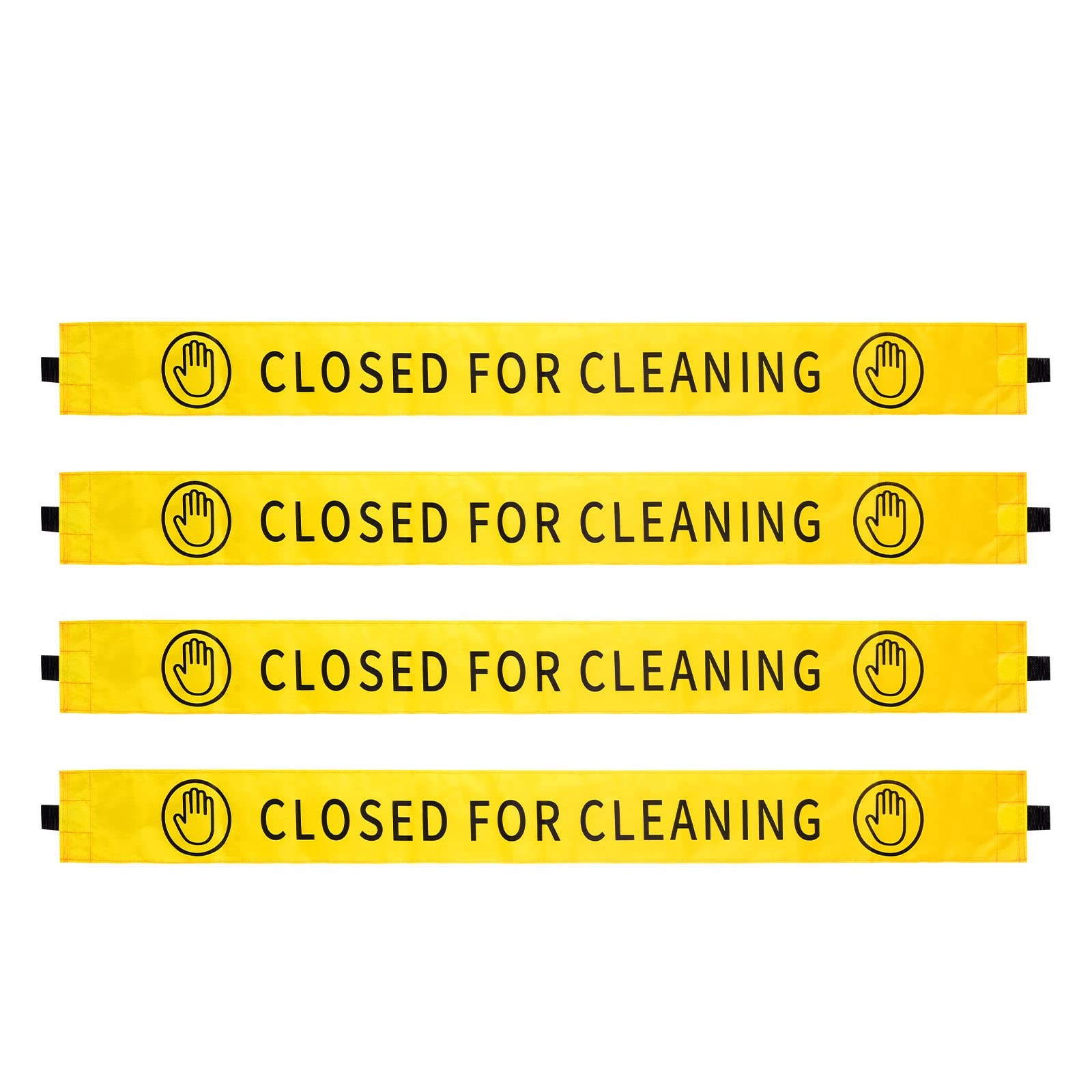 4 Pcs Magnetic Restroom Closed for Cleaning Sign 42×3.5 In
