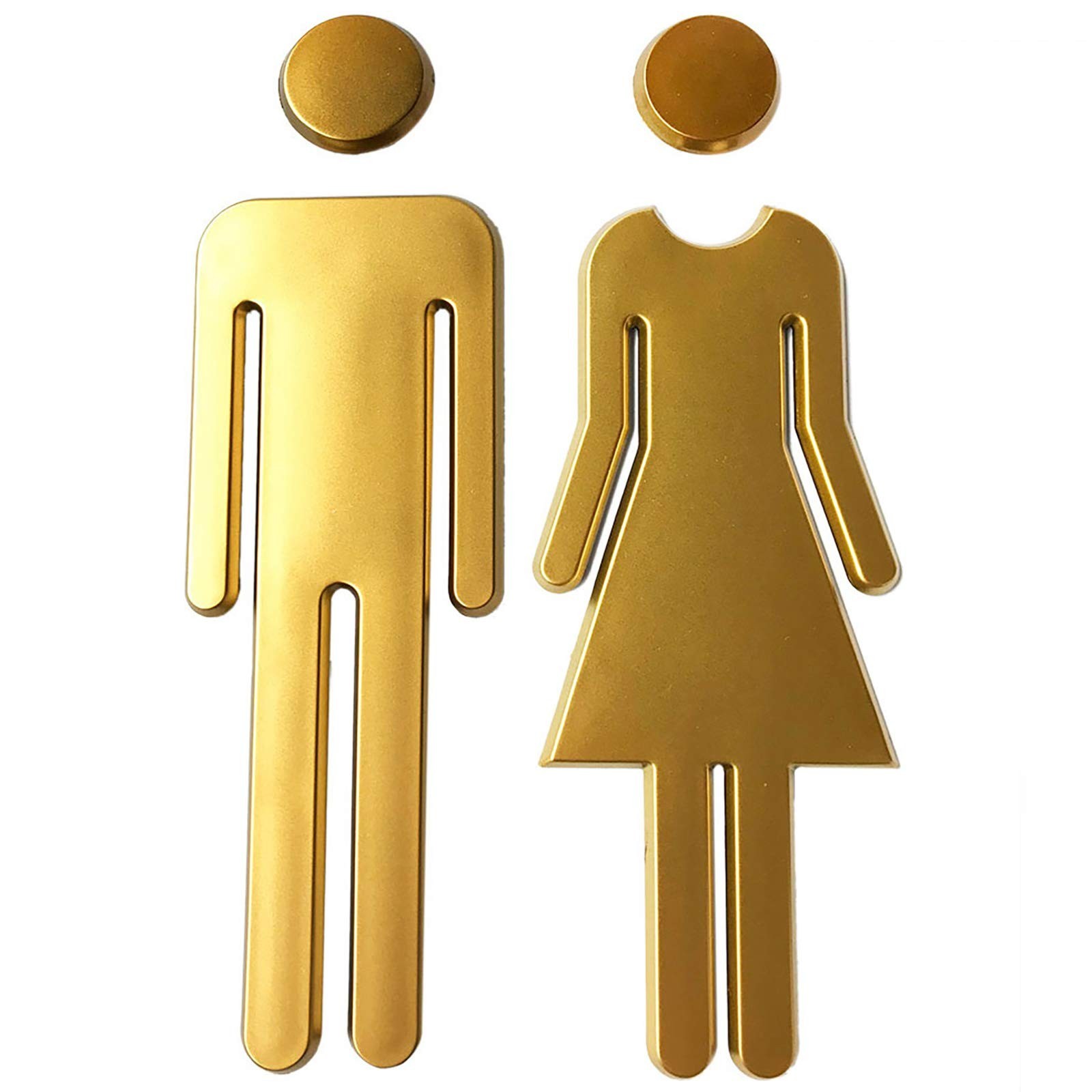 Premium Funny Bathrooms Signs Acrylic Adhesive Backed Unisex Bathroom Sign 7….