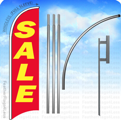 SALE – Windless Swooper Flag 15′ KIT Tall Feather Banner Sign – rb