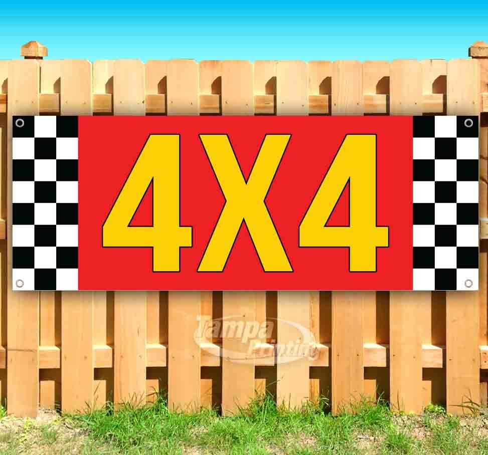 4X4 Advertising Vinyl Banner Flag Sign Many Sizes USA SALE OFF ROAD