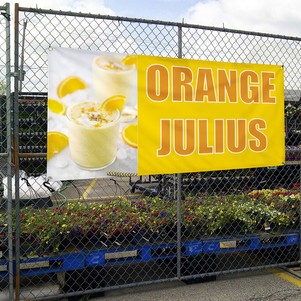 Vinyl Banner Multiple Sizes Oranges Julius Outdoor Advertising Printing Outdoor
