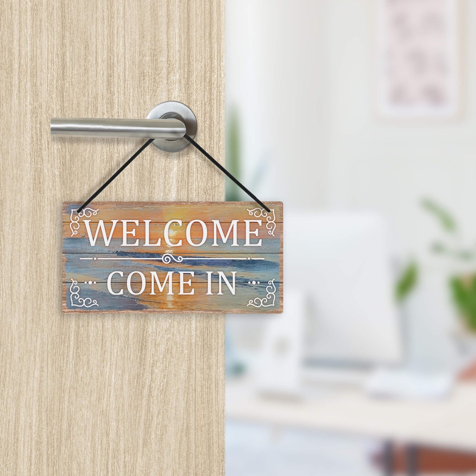 Meeting in Progress Door Sign – Welcome Come in Office Sign for Meeting Room,