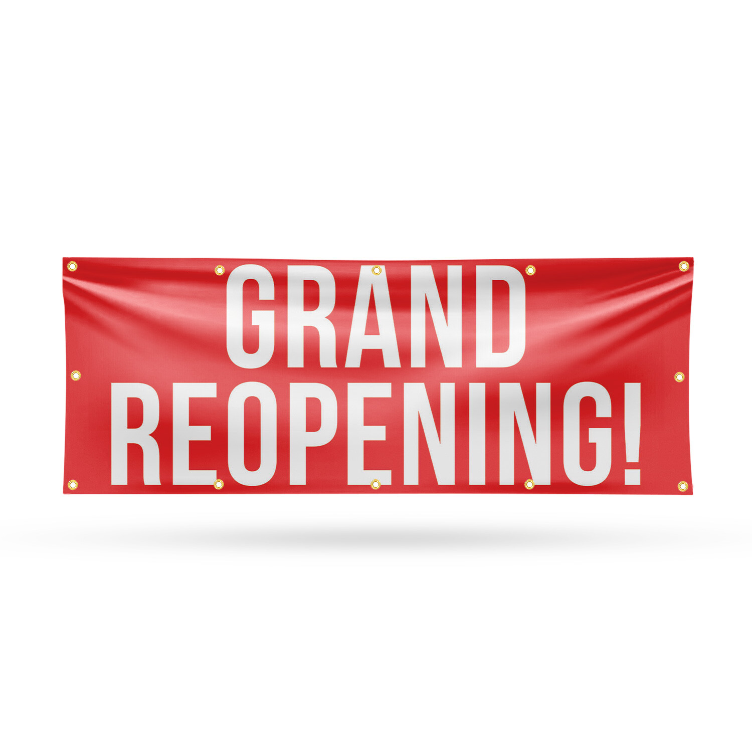 Grand Reopening Vinyl Banner Sign with Metal Grommets Heavy-Duty Single-Sided