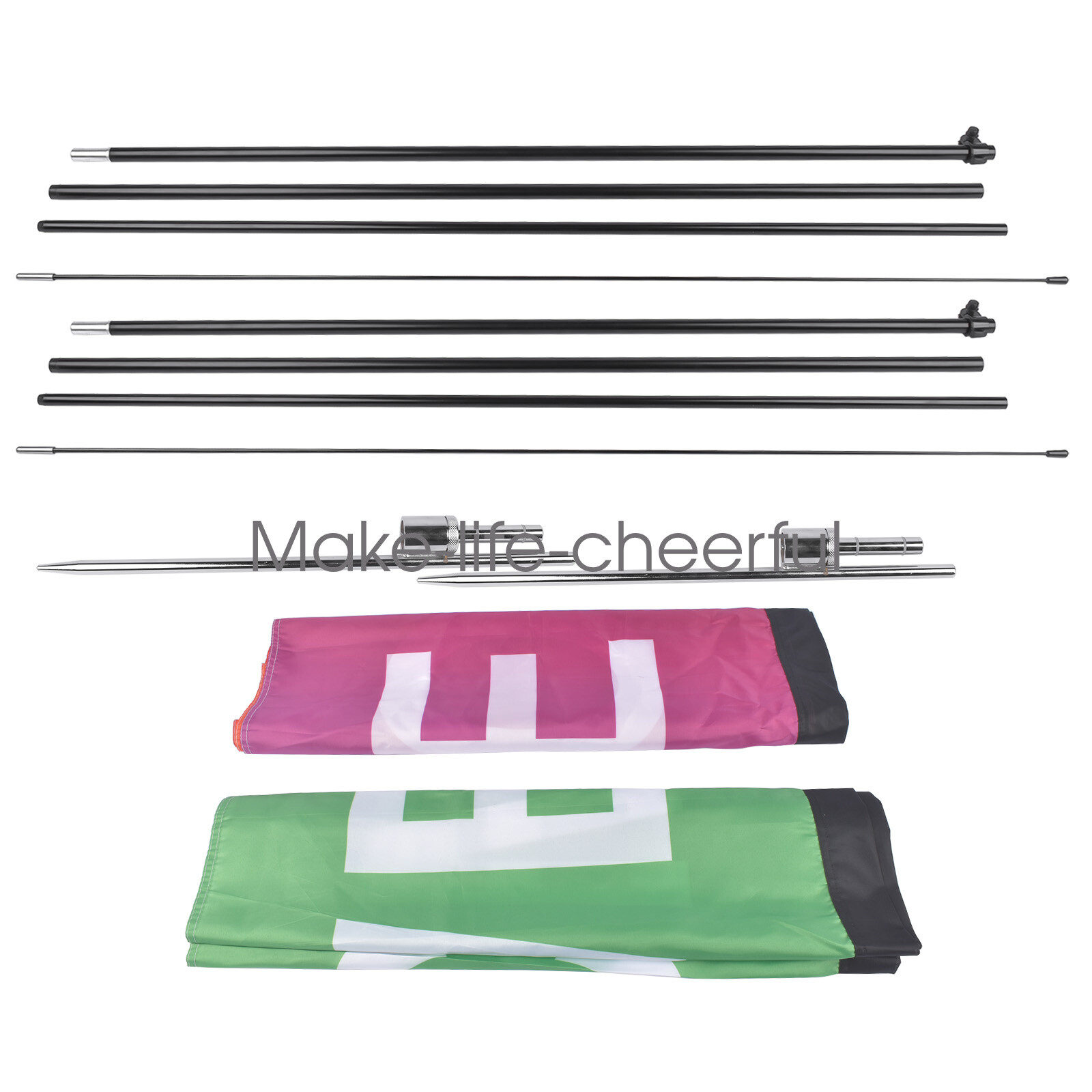 Open Feather Flags with Pole Kit, Advertising Flags for Business Outdoor Use