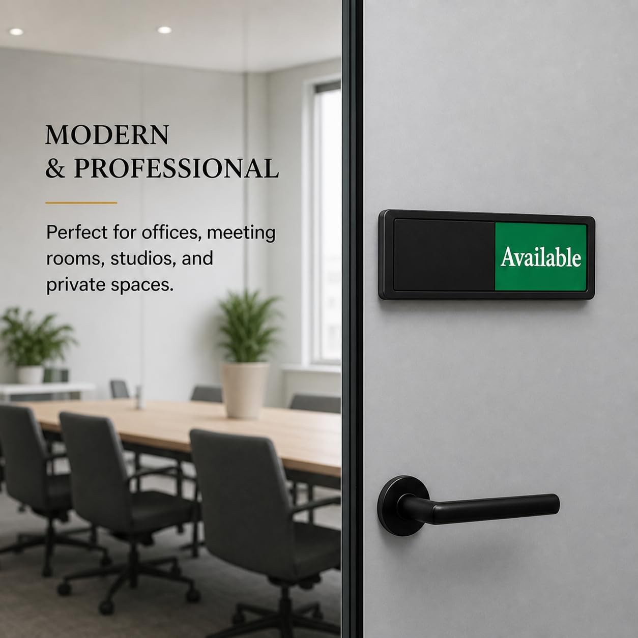 Vacant Occupied Slider Door Sign 7 x 2 Inch Privacy Indicator for Office Room
