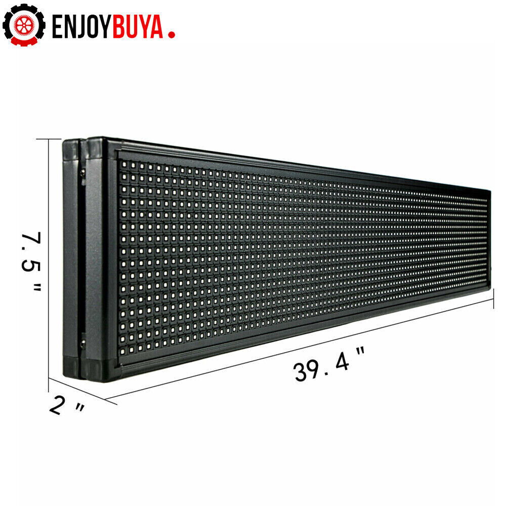 40″X8″ LED Scrolling Sign Programble Digital Advertising 7-Color Display Board