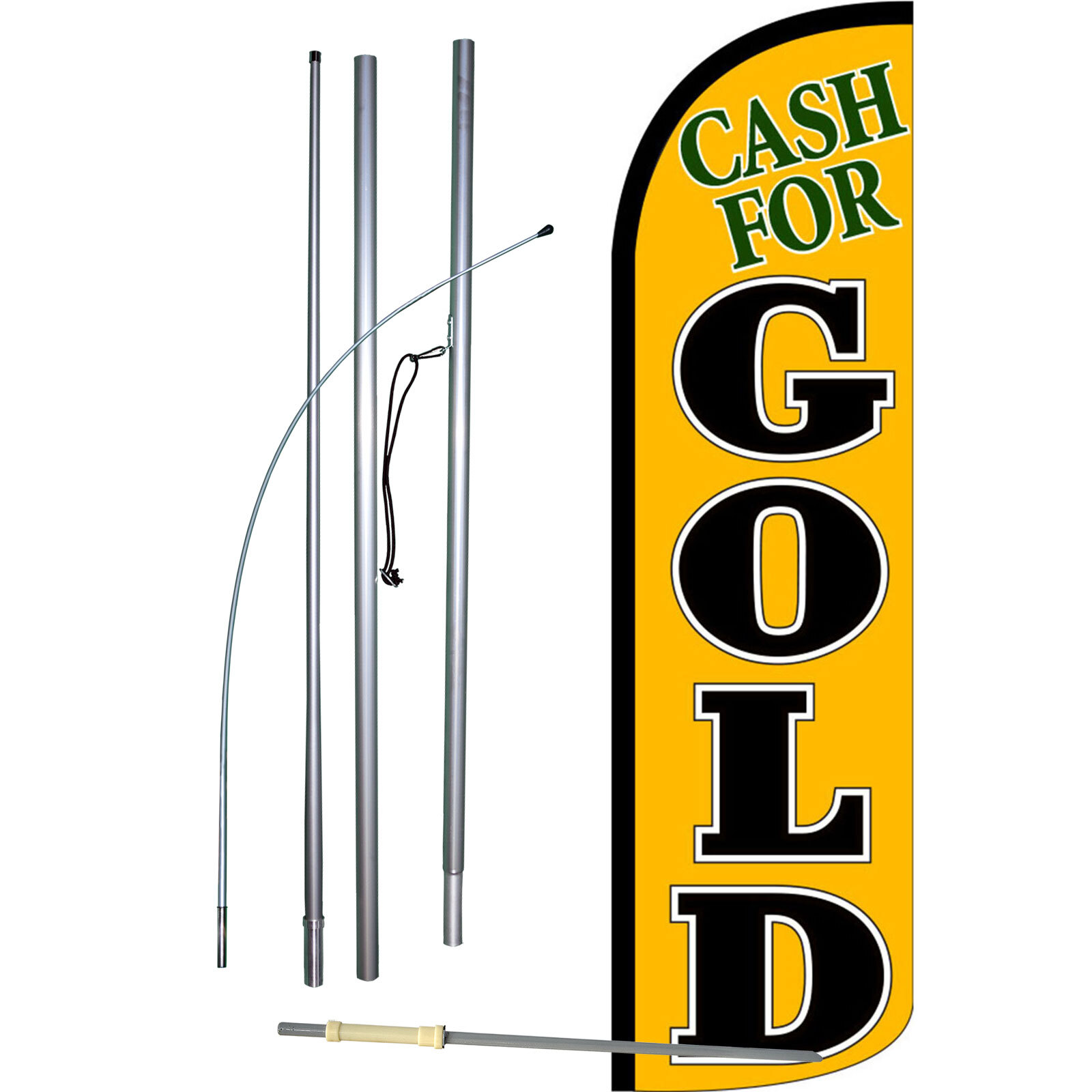Cash For Gold Gold Complete Swooper Flag Bundle
