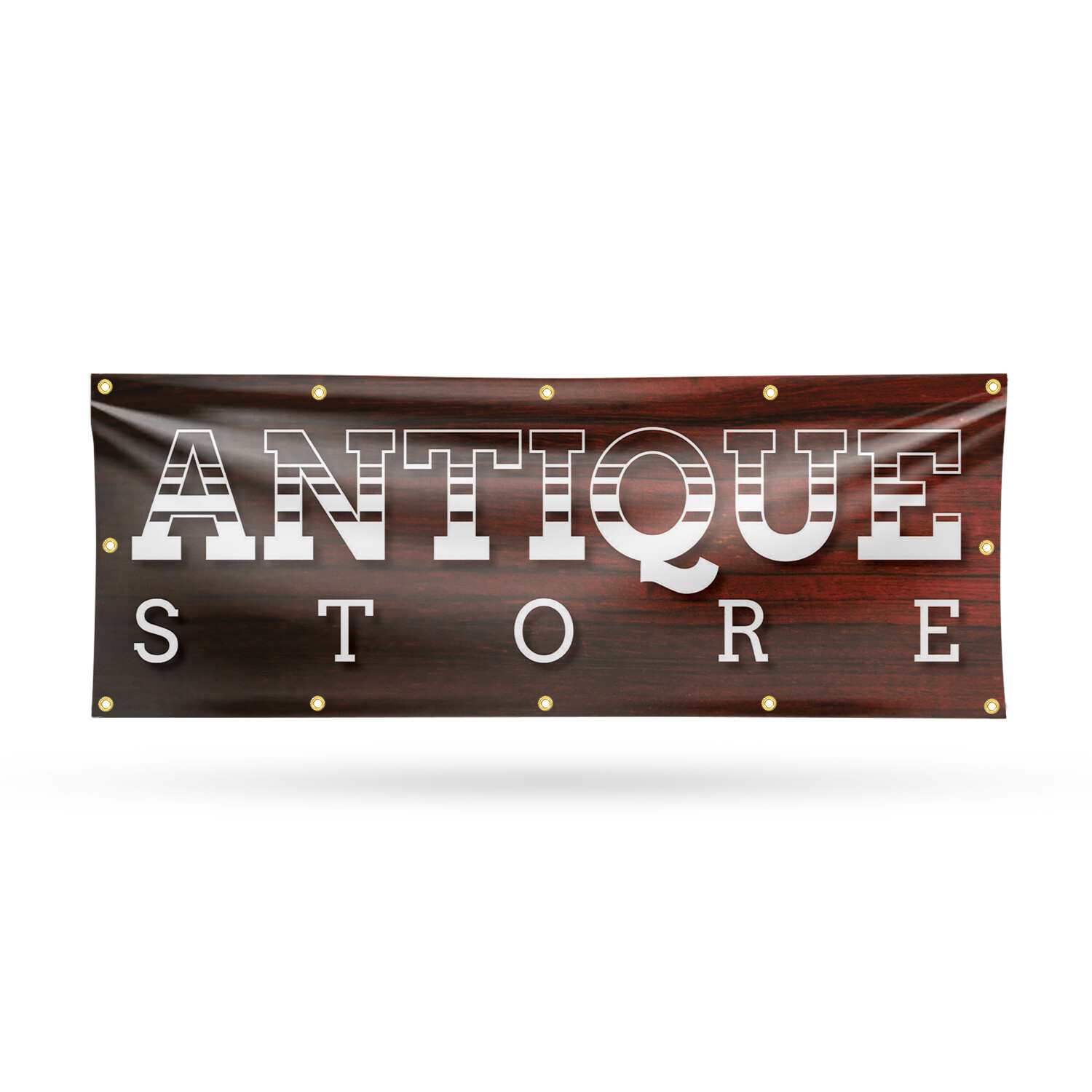 Antique Store Vinyl Banner Sign with Metal Grommets Heavy-Duty Single-Sided