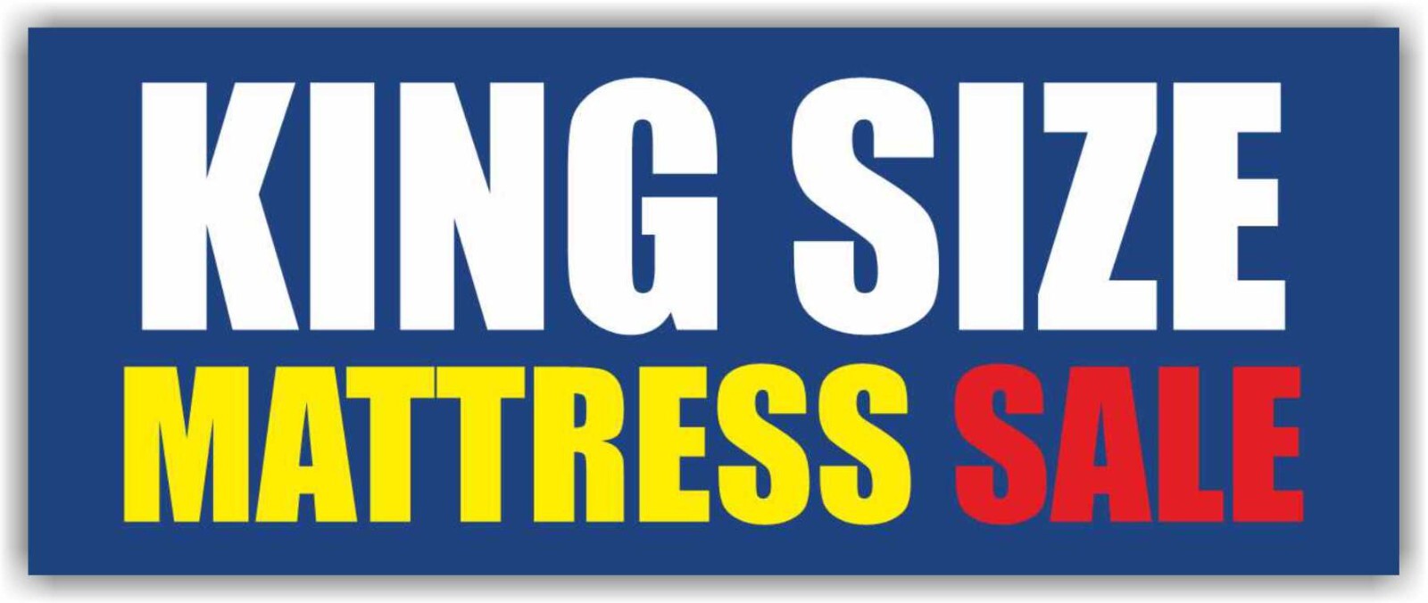 MATTRESS SALE KING SIZE Advertising Banner Vinyl Mesh Sign DISCOUNT FURNITURE