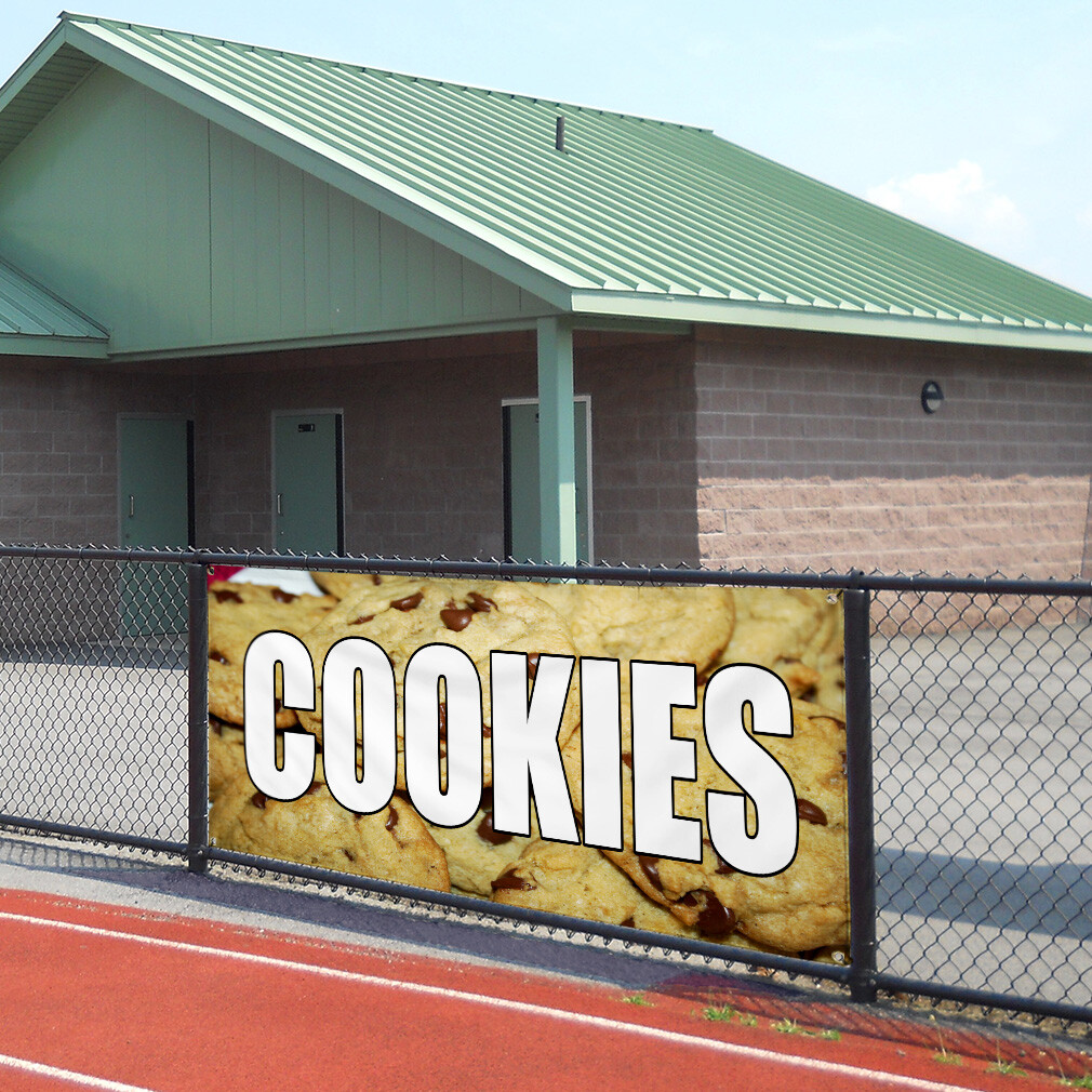 Vinyl Banner Multiple Sizes Cookies Bakery Caf Restaurant Bar Restaurant & Food