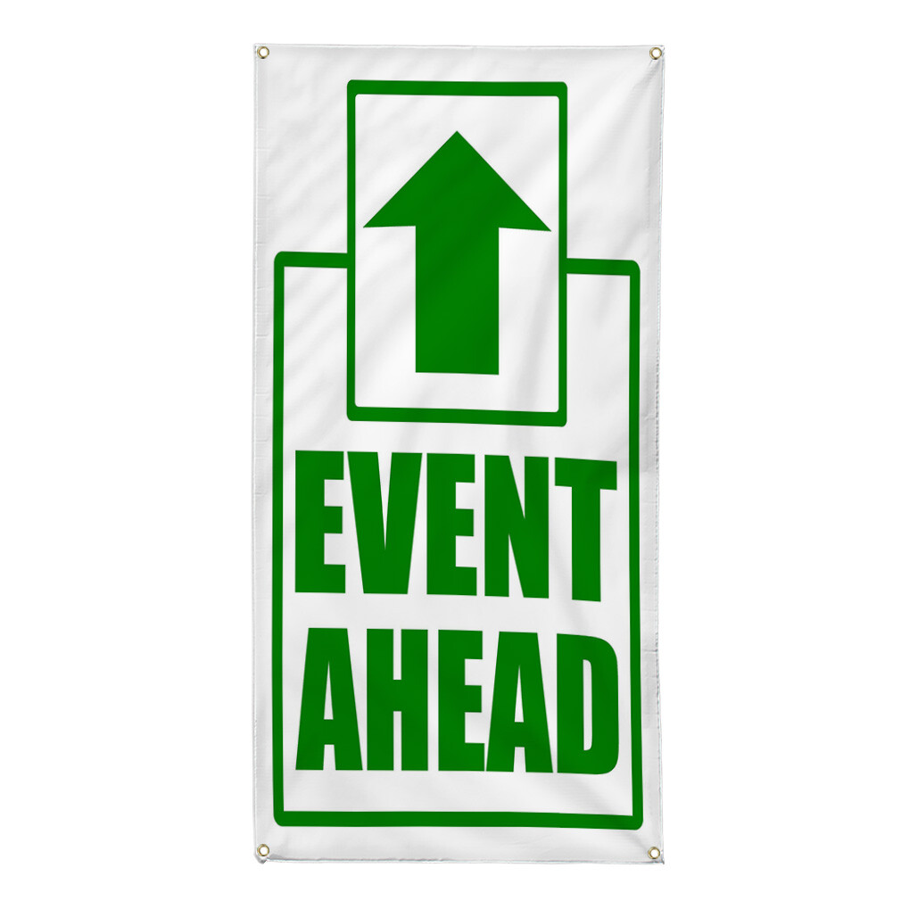 Vertical Vinyl Banner Multiple Sizes Event Ahead Parking Lifestyle Outdoor