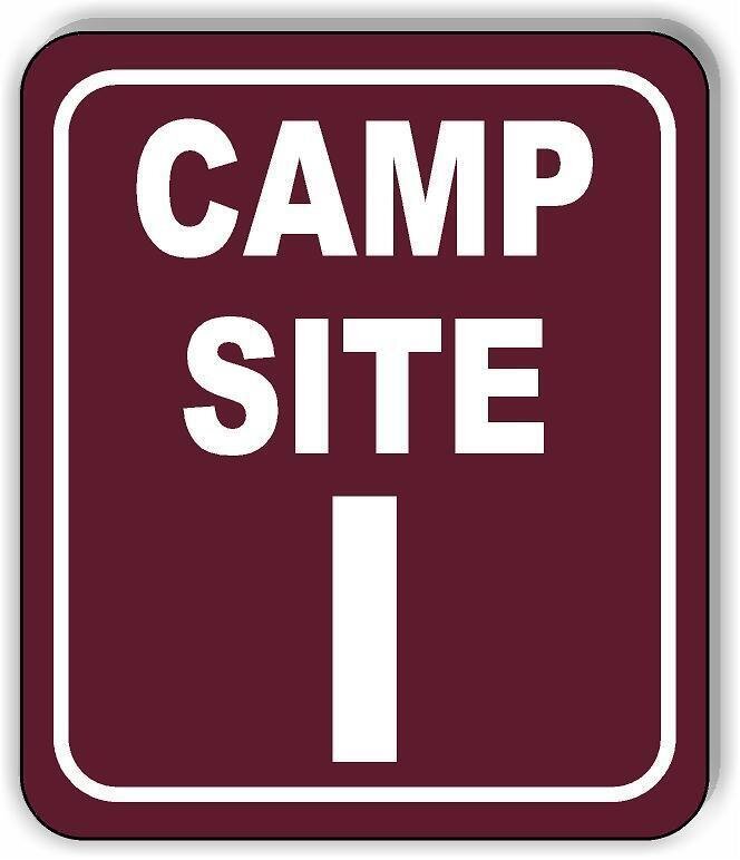 Camp Site I Camping Aluminum Composite Sign