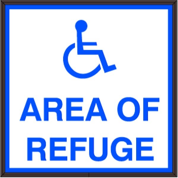 Signal-Tech 38830 SBLF1212W-A356B/120-277VAC Area of Refuge w/Handicap Indoor