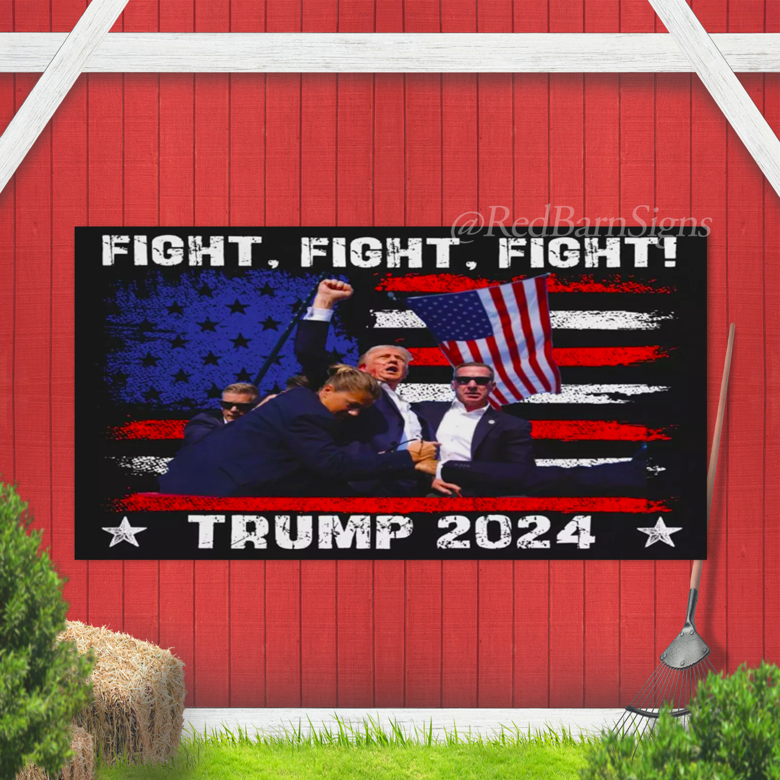 Donald Trump Shot Pennsylvania 14th July Rally Shot Legend USA Fight Flag