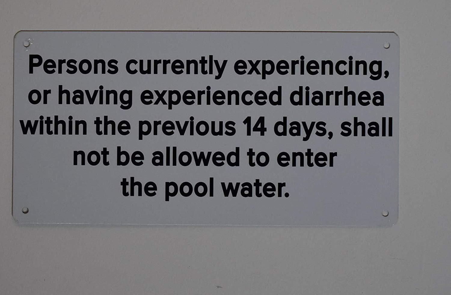 Persons Currently Experienced Diarrhea withing The Previous 14 Days, Shall not e