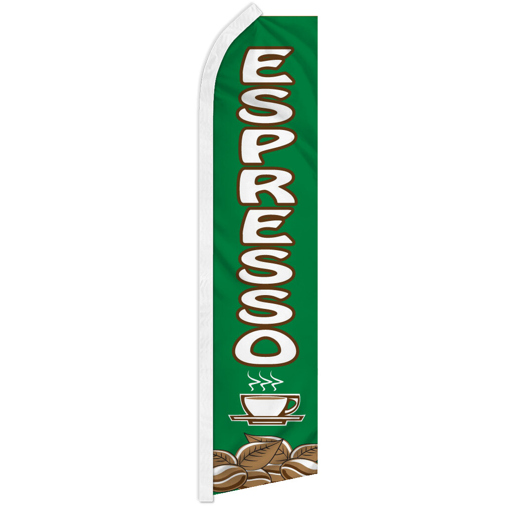 Espresso Advertising Swooper Feather Flag Drinks Concessions Coffee
