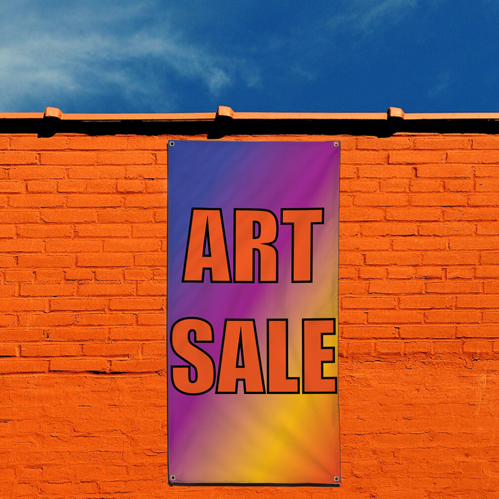 Vertical Vinyl Banner Multiple Sizes Art Deal Weatherproof Industrial Yard Signs