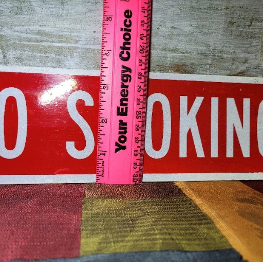 No Smoking Sign Heavy Gauge Aluminum. **Refund On Any Shipping Overages**