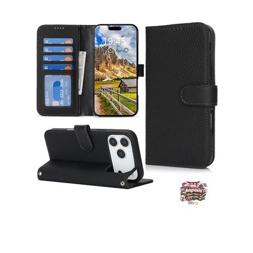 NEW DEYHU Compatible iPhone 17 Pro Case Flip Type Card Holder Stand Function