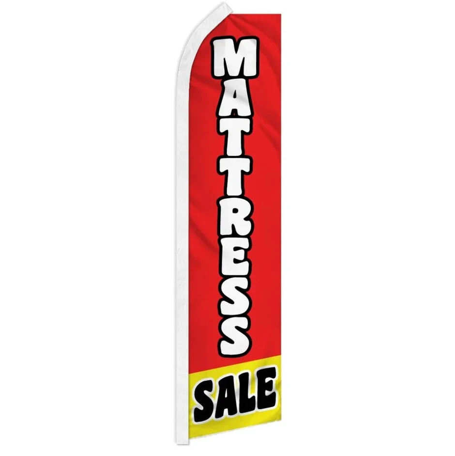 Mattress Sale Swooper Flutter Feather Advertising Furniture Store Business Flag