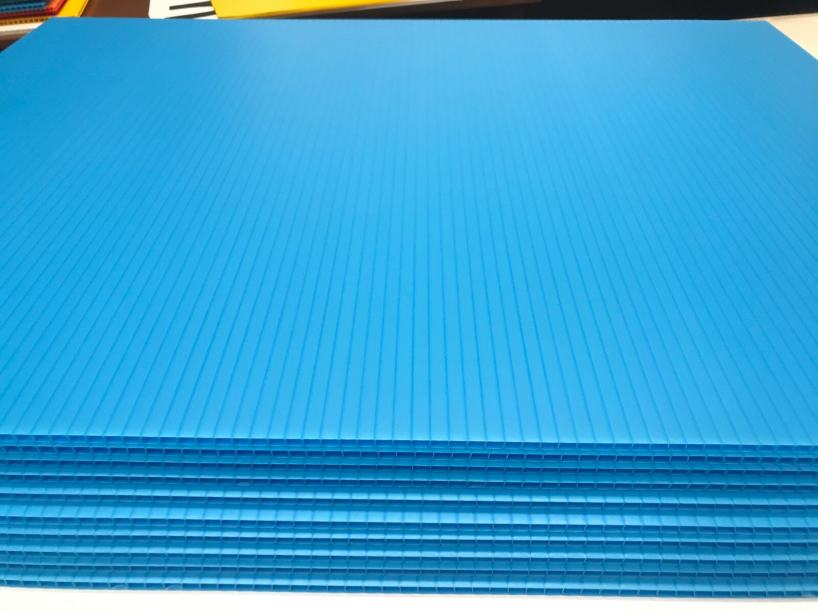 50 Signs, Lite Blue 18”x24” x4mm Corrugated Plastic, 50 Pcs Ship Same Day UPS