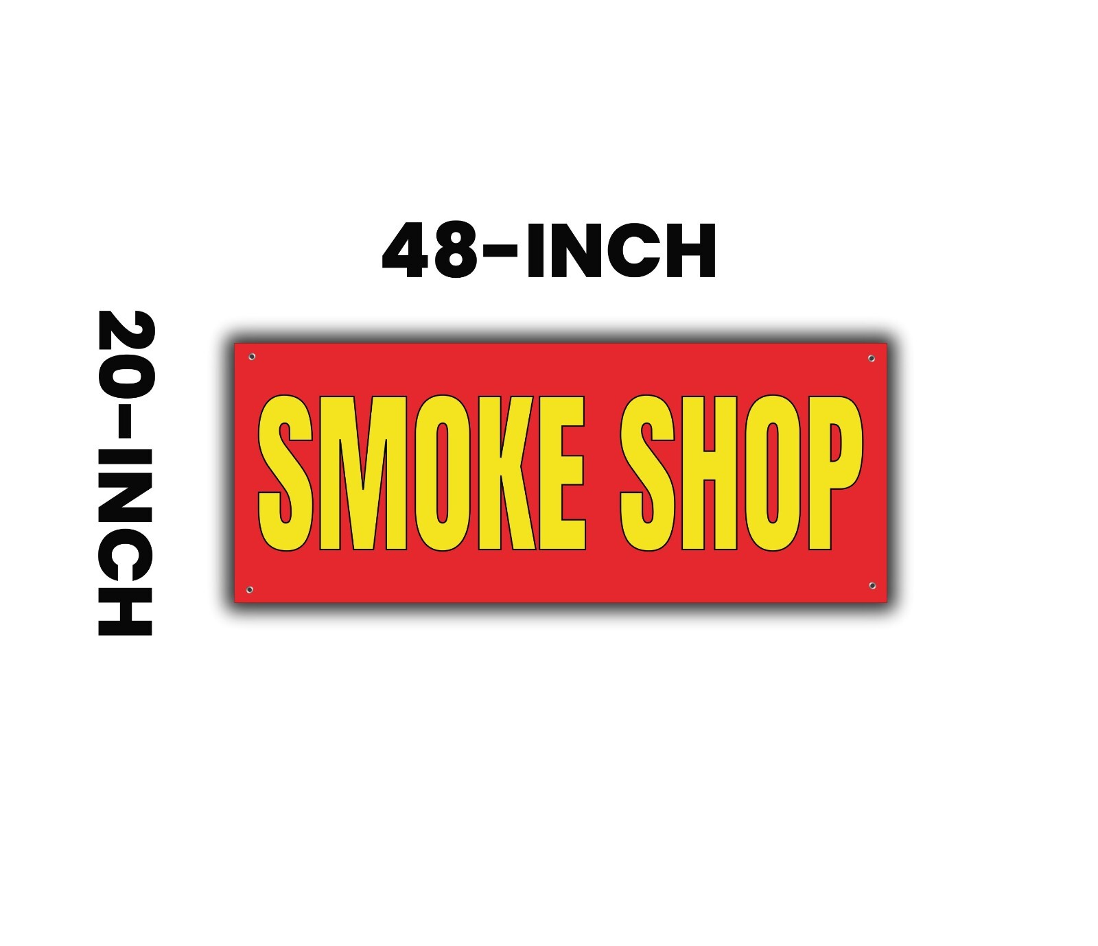 Smoke Shop Banner, Smoke Shop Signage, Outdoor Advertising Banner 48″ x 20″