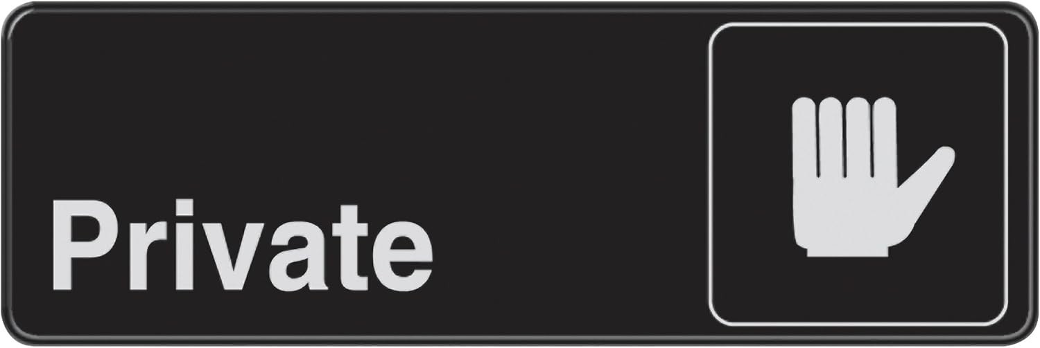 High-Visibility Private Sign – 3×9 Inches Self-Adhesive Plastic Safety Sign